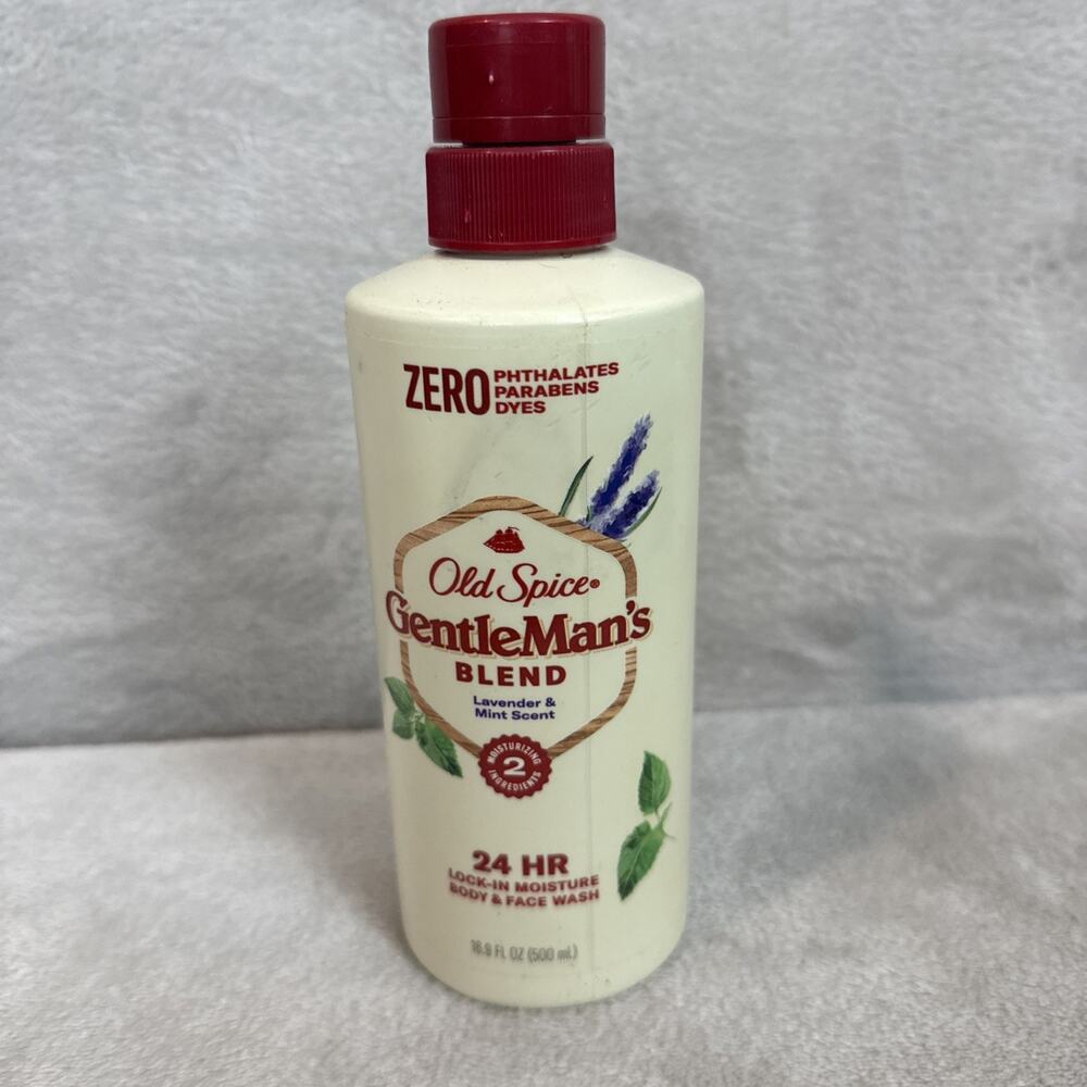 Old Spice GentleMan's Blend Body & Face Wash Lavender & Mint 18 oz discontinued